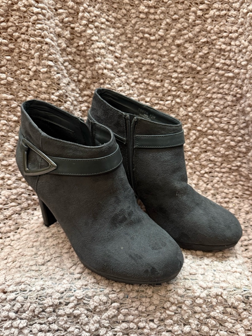Impo Gray Booties, sz 8.5
